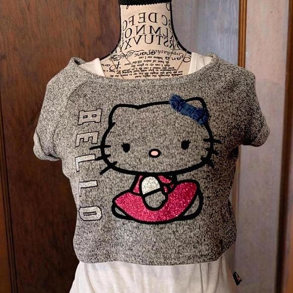 Hello Kitty Y2K Retro Kidcore Layered Top - Picture 2 of 7
